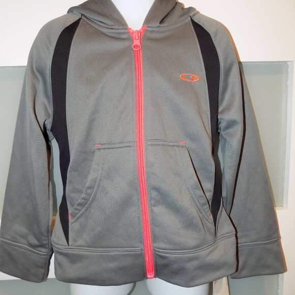 Champion Gray & Pink Duo Dry Max Jacket Size 4/5 Youth NEW - Picture 2 of 3